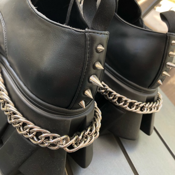 Platform Spiked Booties, La Moda - Picture 3 of 4